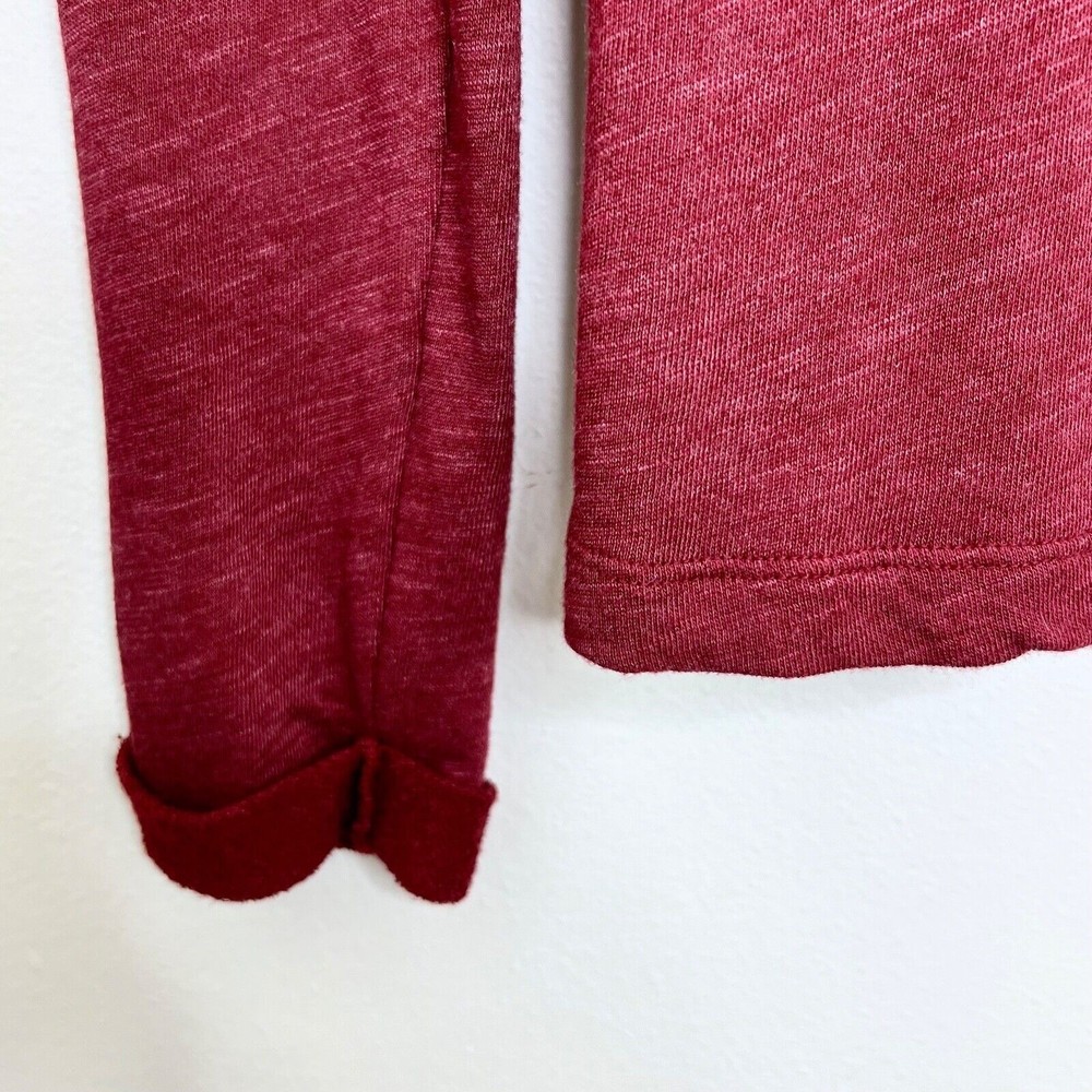 Standard James Perse 4 XL Burgundy Red Bateau Cowl Neck Long Sleeve Sweater Top - Picture 5 of 7